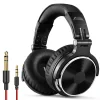 Casca OneOdio cu fir detasabil, tip over ear, utilizare profesionala, DJ, conectare prin Jack 3.5 mm | Jack 6.35 mm, difuzor 50 mm, impedanta 32 Ohm, negru, &quot;Pro10-Black&quot; (timbru verde 0.8lei)