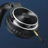 Casca OneOdio cu fir detasabil, tip over ear, utilizare profesionala, DJ, conectare prin Jack 3.5 mm | Jack 6.35 mm, difuzor 50 mm, impedanta 32 Ohm, negru, &quot;Pro10-Black&quot; (timbru verde 0.8lei)