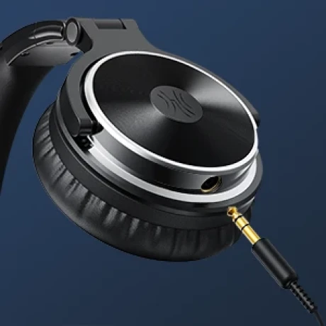 Casca OneOdio cu fir detasabil, tip over ear, utilizare profesionala, DJ, conectare prin Jack 3.5 mm | Jack 6.35 mm, difuzor 50 mm, impedanta 32 Ohm, negru, &quot;Pro10-Black&quot; (timbru verde 0.8lei)