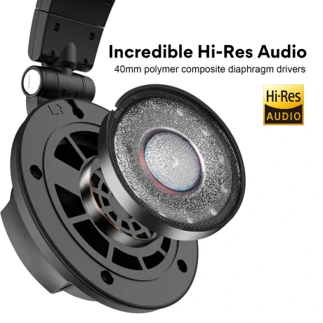 Casca OneOdio cu fir detasabil, tip over ear, utilizare profesionala, multimedia, conectare prin Jack 3.5 mm, difuzor 40 mm, impedanta 250 Ohm, negru, &quot;Monitor-80&quot; (timbru verde 0.8lei)