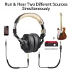Casca OneOdio wireless, cu fir, tip over ear, utilizare multimedia, DJ, conectare prin Bluetooth 5.2 | Jack 3.5 mm | Jack 6.35 mm, difuzor 40 mm, impedanta 32 Ohm, acumulator 650 mAh, negru | auriu, &quot;Fusion-A70-Black-Gold&quot; (timbru verde 0.8lei)