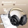 Casca OneOdio wireless, cu fir, tip over ear, utilizare multimedia, DJ, conectare prin Bluetooth 5.2 | Jack 3.5 mm | Jack 6.35 mm, difuzor 40 mm, impedanta 32 Ohm, acumulator 650 mAh, negru | auriu, &quot;Fusion-A70-Black-Gold&quot; (timbru verde 0.8lei)