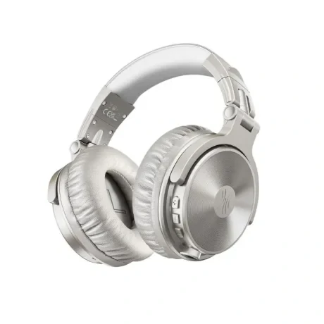 Casca OneOdio wireless, cu fir, tip over ear, utilizare multimedia, gaming, conectare prin Bluetooth 5.0 | Jack 3.5 mm | Jack 6.35 mm, difuzor 50 mm, impedanta 32 Ohm, acumulator 1000 mAh, argintiu, &quot;Pro-C-Silver&quot; (timbru verde 0.8lei)