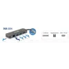 HUB extern D-LINK, porturi 3 x SuperSpeed USB 3.0, 1 x USB-C with data sync &amp;amp; power delivery up to 60W, 1 x RJ-45 Gigabit, conectare prin USB Type C, cablu 10 cm, metalic, argintiu &quot;DUB-2334&quot; (timbru verde 0.8 lei)