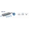 HUB extern D-LINK, porturi 3 x SuperSpeed USB 3.0, 1 x with Quick Charge, 1 x USB-C (Thunderbolt 3) port with data sync 60W, conectare prin USB Type C, cablu 10 cm, metalic, argintiu &quot;DUB-2340&quot; (timbru verde 0.8 lei)