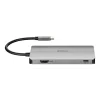 HUB extern D-LINK, porturi SD/microSD Dual Card Reader x 1, USB 3.0 x 2, HDMI x 1, USB Type C x 1, conectare prin USB Type C, cablu 15 cm, argintiu &quot;DUB-M610&quot; (timbru verde 0.8 lei)