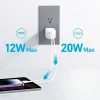 INCARCATOR retea Anker &quot;323&quot; 33W, PowerIQ, 1 x USB Type-C, 1 x USB,  alb, &quot;A2331G21&quot; (timbru verde 0.18 lei) - 0194644115524