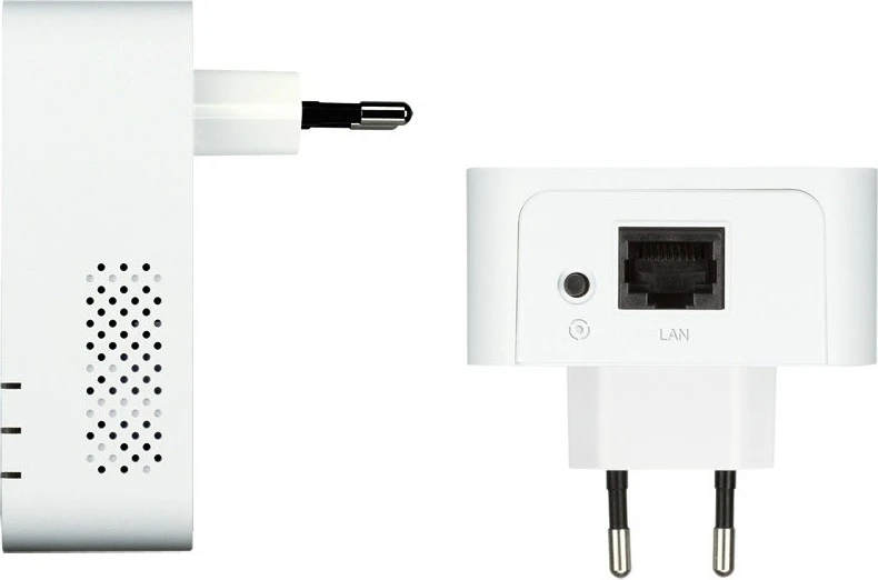 KIT ADAPTOR POWERLINE D-LINK tehnologie AV2, AV1000, pana la 1000Mbps, 1 port Gigabit, 2 buc., "DHP-601AV" (timbru verde 2 lei) thumb
