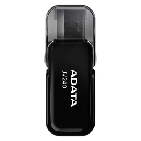 MEMORIE USB 2.0 ADATA 64 GB, cu capac, carcasa plastic, negru, "AUV240-64G-RBK" (timbru verde 0.03 lei)