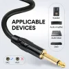 Microfon OneOdio, cu fir, conectare prin Jack 6.35 mm, sensibilitate -53±2dB, impedanta 450 Ohm, metal, negru, &quot;ON55&quot; (timbru verde 0.18lei)