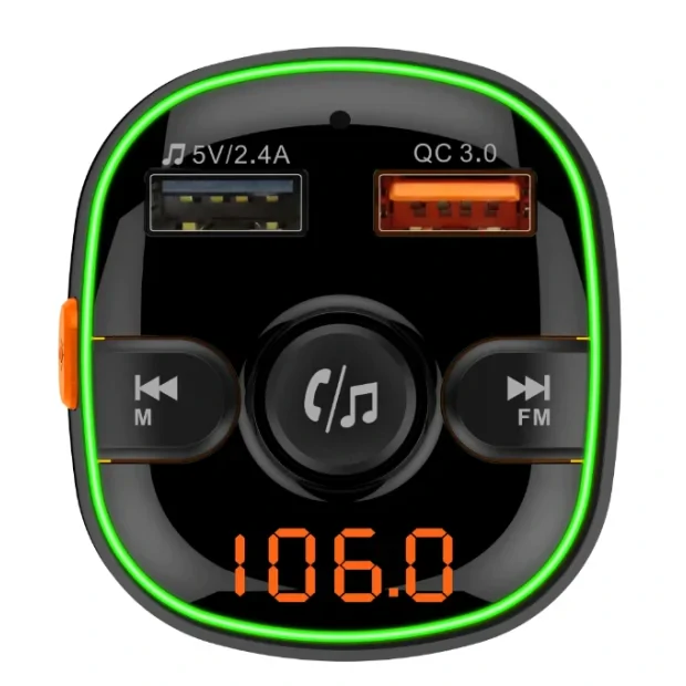 MODULATOR FM AKAI BLUETHOOTH/CHARGER, &quot;FMT-52BT&quot;(timbru verde 0.18 lei)