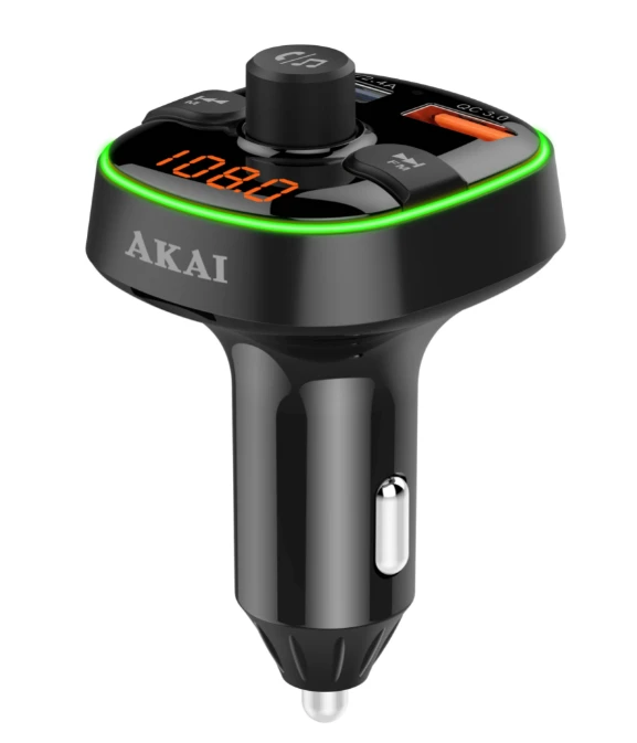 MODULATOR FM AKAI BLUETHOOTH/CHARGER, "FMT-52BT"(timbru verde 0.18 lei) thumb