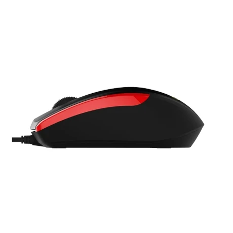 MOUSE DELUX, PC sau NB, cu fir, USB, optic, 1000 dpi, butoane/scroll 3/1, , negru-rosu, &quot;M321BU-BR&quot; (timbru verde 0.18 lei)