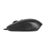 MOUSE DELUX, PC sau NB, cu fir, USB, optic, 3200 dpi, butoane/scroll 4/1, , negru, &quot;M366BU-BK&quot; (timbru verde 0.18 lei)