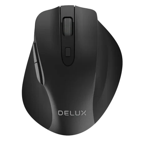 MOUSE DELUX, PC sau NB, wireless, 2.4GHz, optic, 1600 dpi, butoane/scroll 6/1, , negru, &quot;M517GX&quot; (timbru verde 0.18 lei)