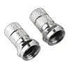 F Plug, 6.8 mm, screwable, 2 pieces