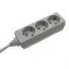 Power Strip, 3-Way, 3 m, white