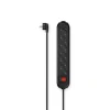 Power Strip, 6-Way, Switch, Wall Mounting, 1.5 m, black