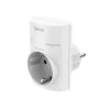 Socket Adapter, Earthed Contact, Overvoltage Protection, Mains Voltage, whi