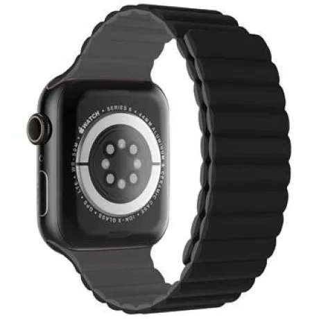 Curea Ceas Silicon Swissten pentru Apple Watch 42/44/45/49 mm Negru