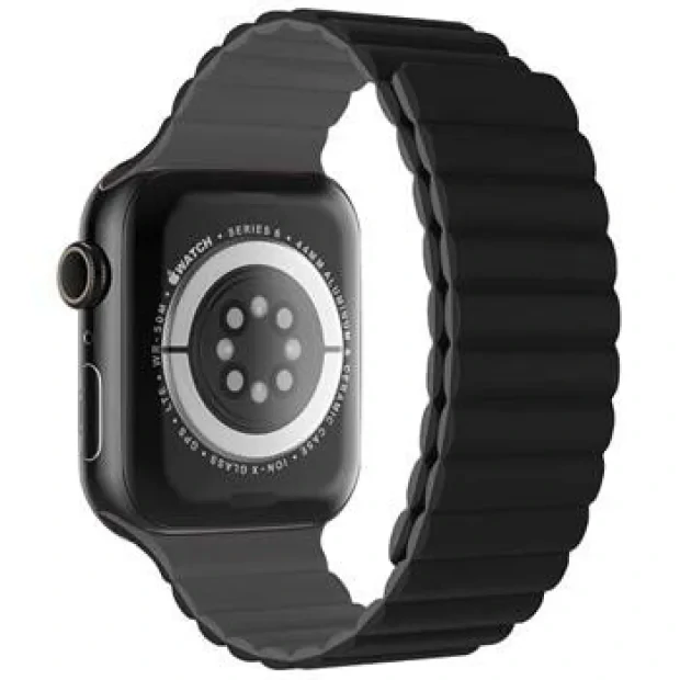 Curea Ceas Silicon Swissten pentru Apple Watch 42/44/45/49 mm Negru