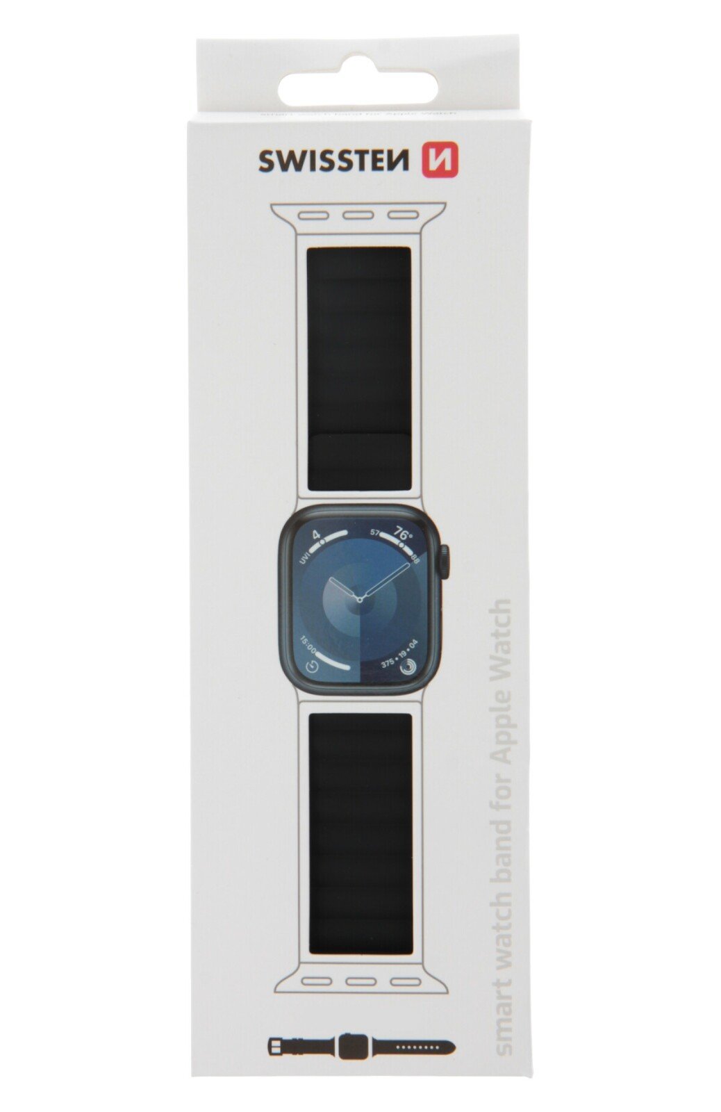 Curea Ceas Silicon Swissten pentru Apple Watch 42/44/45/49 mm Negru thumb