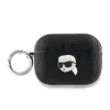 Husa Karl Lagerfeld PU Embossed Karl Head pentru AirPods 3 Black