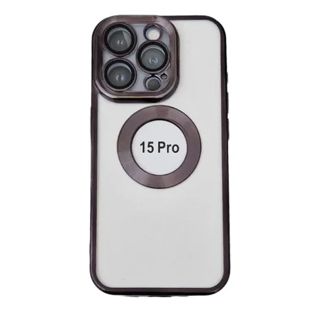 Husa Spate Beauty Lens Frame Joe pentru iPhone 15 Pro Negru