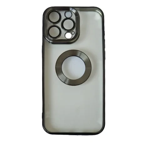 Husa Spate Beauty Lens Frame Joe pentru iPhone 15 Pro Max Negru
