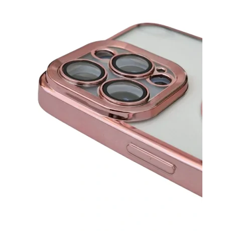 Husa Spate Beauty Lens Frame Joe pentru iPhone 15 Pro Max Roz