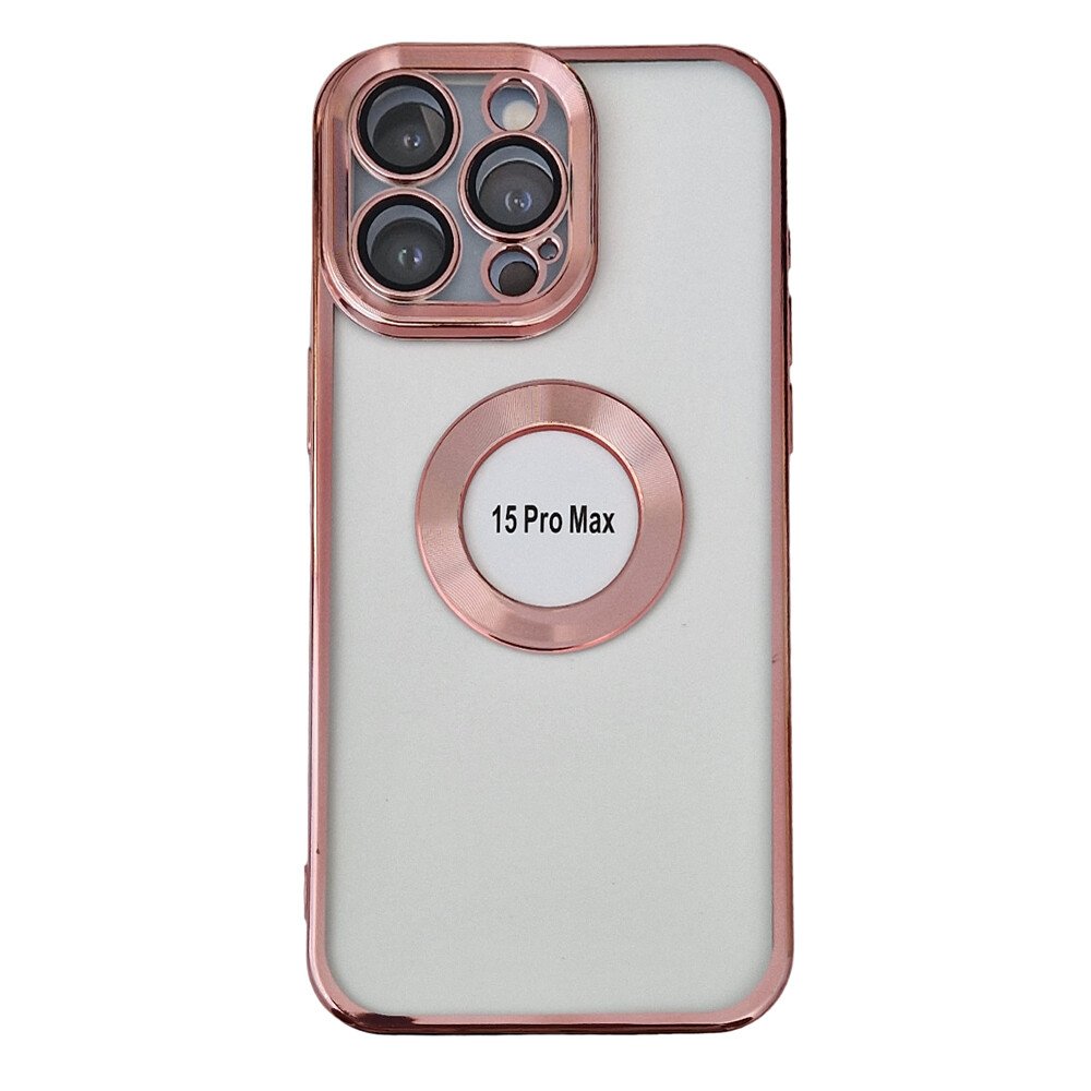Husa Spate Beauty Lens Frame Joe pentru iPhone 15 Pro Max Roz thumb