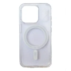 Husa Spate Hard MagSafe pentru iPhone 15 Pro Transparent