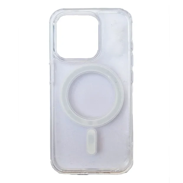 Husa Spate Hard MagSafe pentru iPhone 15 Pro Transparent