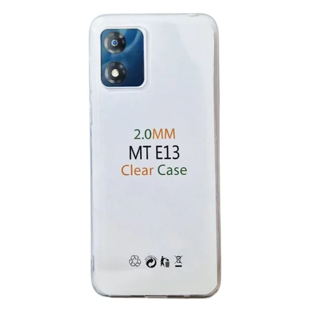 Husa Spate Silicon Slim pentru Motorola E13 Transparent