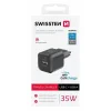Incarcator Retea Swissten 1xUSB-C 35W 1xUSB-A 27W Negru