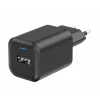 Incarcator Retea Swissten Gan 1x USB-C 45W PD+1XUSB-A 18W Negru