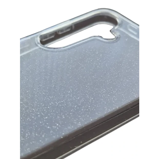 Husa Spate Fashion pentru Samsung Galaxy S24 Plus Transparent/Glitter