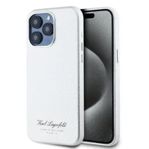 Husa Karl Lagerfeld Grained PU Hotel RSG pentru iPhone 15 Pro Gri