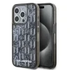 Husa Spate Karl Lagerfeld Liquid Glitter Monogram Gradient pentru iPhone 15 Pro Max Negru
