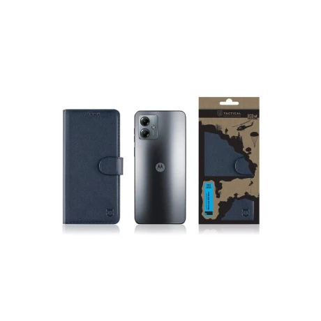 Husa Tactical Field Notes pentru  Motorola G14 Albastru