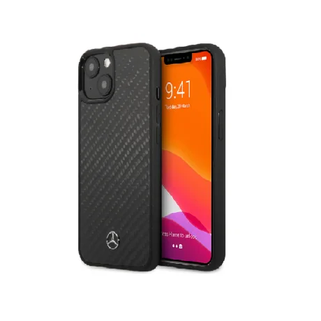 Husa Cover Mercedes Dynamic Carbon pentru iPhone 12 Mini Black