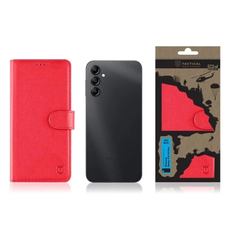 Husa Tactical Field Notes pentru  Samsung Galaxy A14 5G Rosu