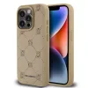 Husa Karl Lagerfeld PU Karl Heads Pattern Magsafe pentru iPhone 15 Pro Max Beige