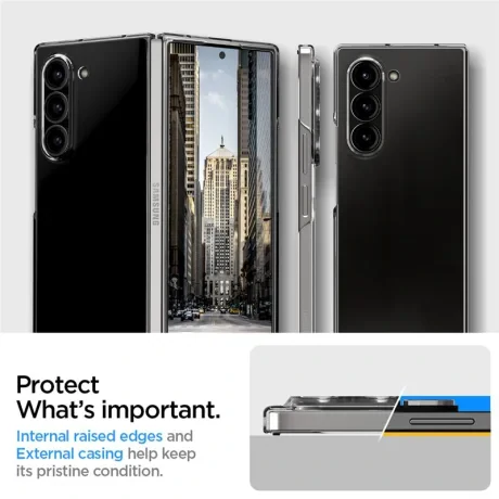 Husa Spigen Air Skin, pentru  Samsung Galaxy Z Fold6 transparent