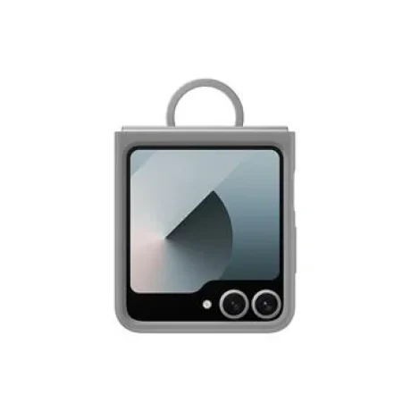 Husă din silicon Samsung cu inel pentru Galaxy Z Flip 6 Gray