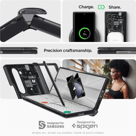 Husa Spigen Ultra Hybrid Pro, zero one - Samsung Galaxy Z Fold6