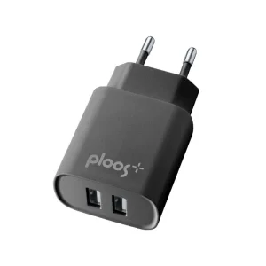 Incarcator Retea Ploos Dual Usb 2A PLTC2USB2AK Negru