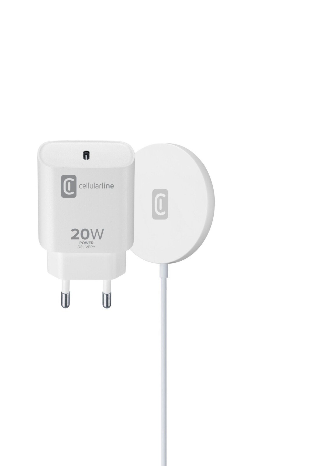Set Incarcator Cellularline Retea si MagSafe Alb thumb