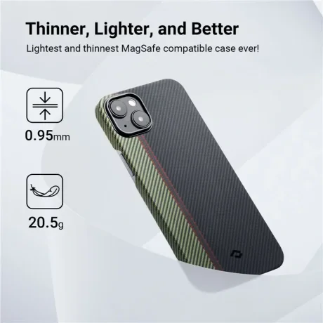 Husa Spate Pitaka Fusion Weaving MagEZ pentru iPhone 14 Plus