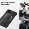 Husa Spate Pitaka Fusion Weaving MagEZ pentru iPhone 14 Plus Negru